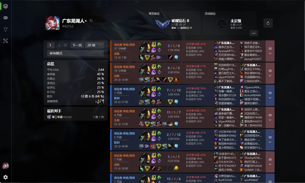 图片[1]-LOL英雄联盟战绩查询工具